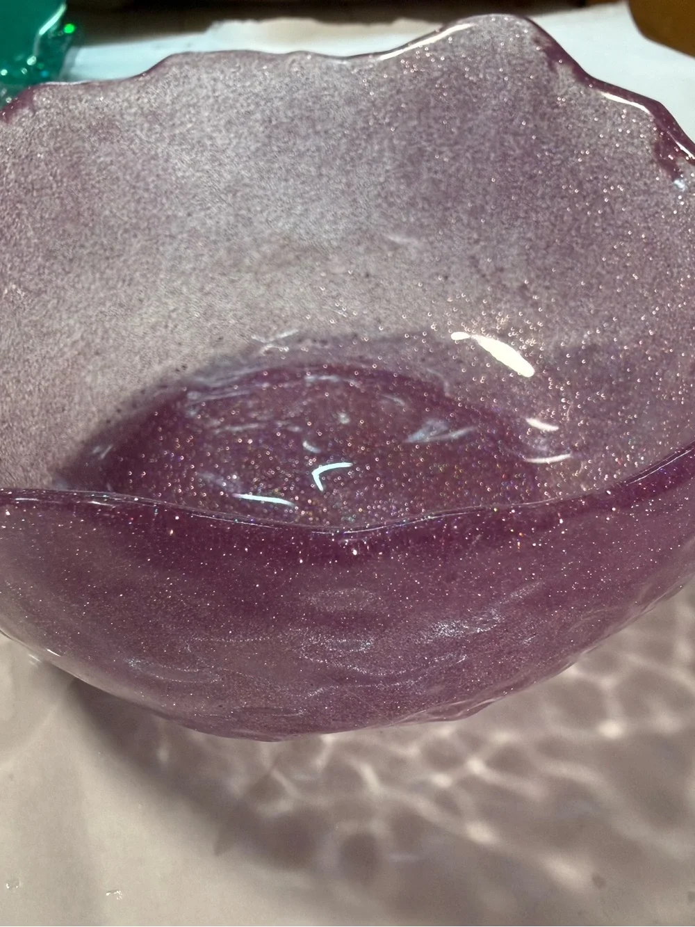 Shimmery Lavender Pink Decorative Bath Bowl